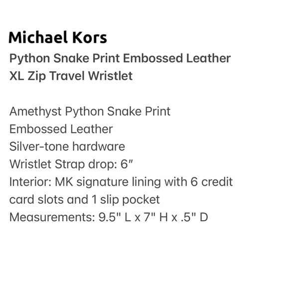 Michael Kors | Amethyst XL Zip Clutch Wristlet - Picture 4 of 10